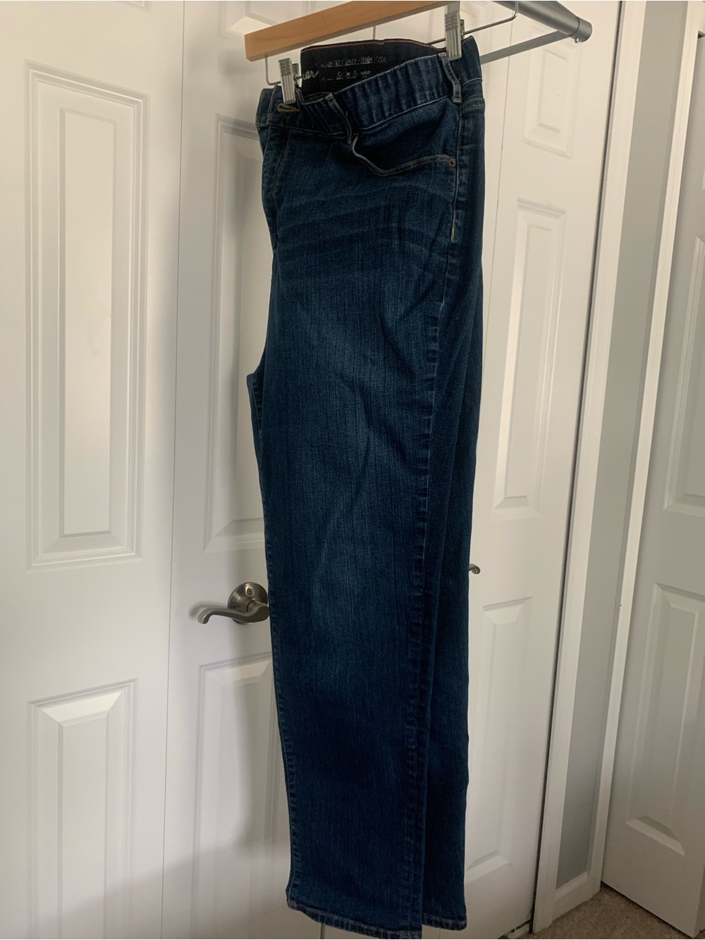 Eddie Bauer Plus Women’s Indigo Denim Jeans with Contrast Stitching